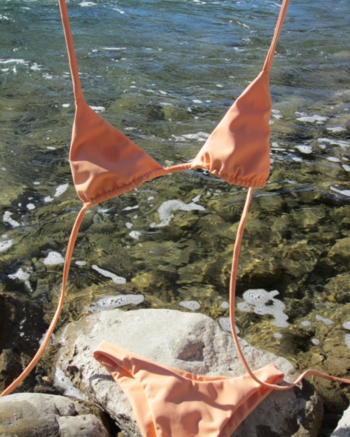 triangle top & high-leg bottom