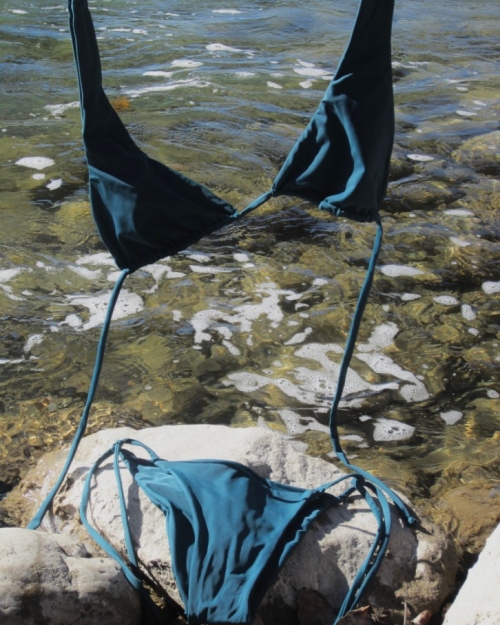 triangle top & tie bottoms